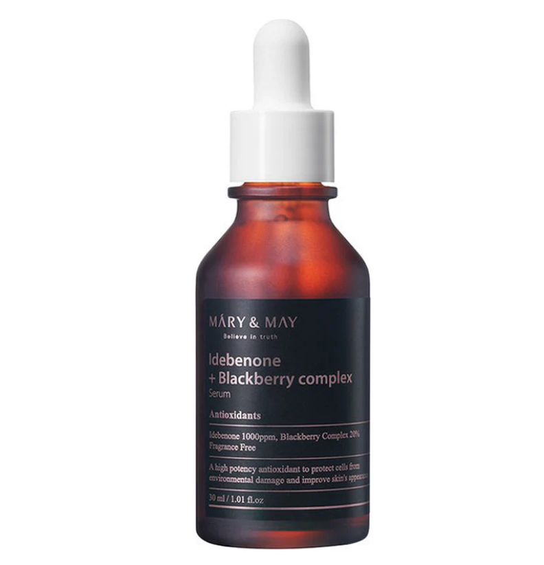 Mary&May - Idebenone and Blackberry Complex Serum - Anti-Aging Serum with Idebenone - 30ml, Korean skincare