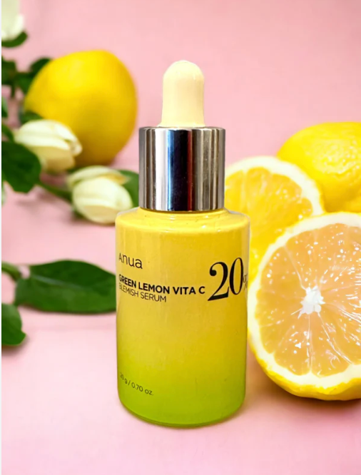 Anua - Green Lemon Vita C Blemish Serum - Brightening Face Serum - 20ml, Korean skincare