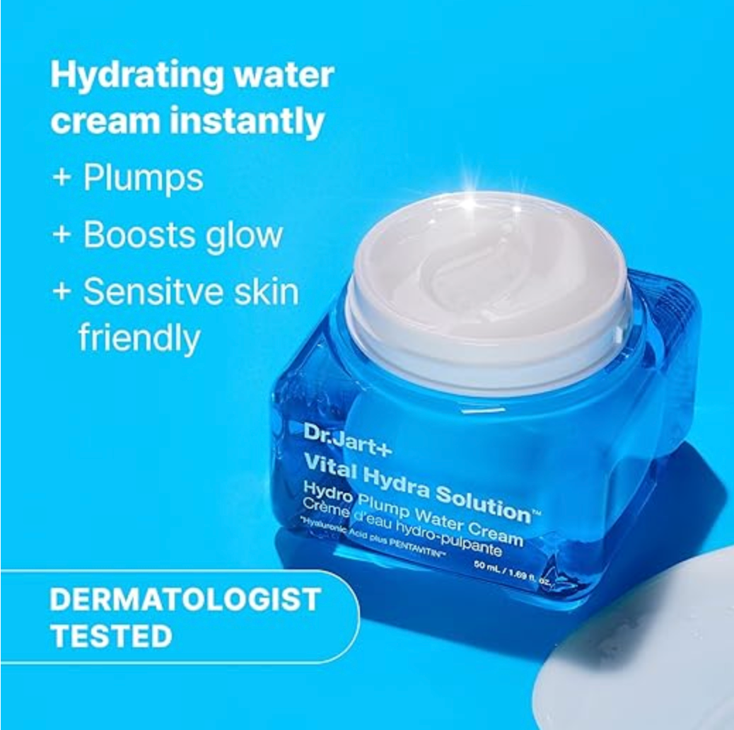 Dr.Jart+ - Vital Hydra Solution Hydro Plump Water Cream - Hydrating GelCream with yaluronic Acid - 50ml, Korean skincare