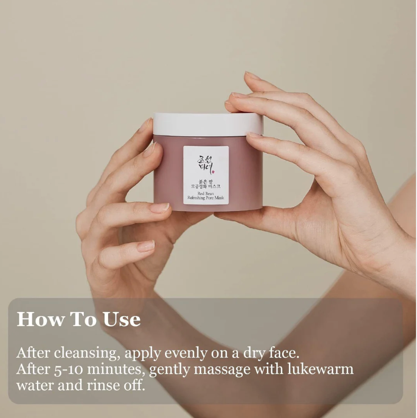 Beauty of Joseon - Red Bean Refreshing Pore Mask - Clay Mask - 140ml, Korean skincare