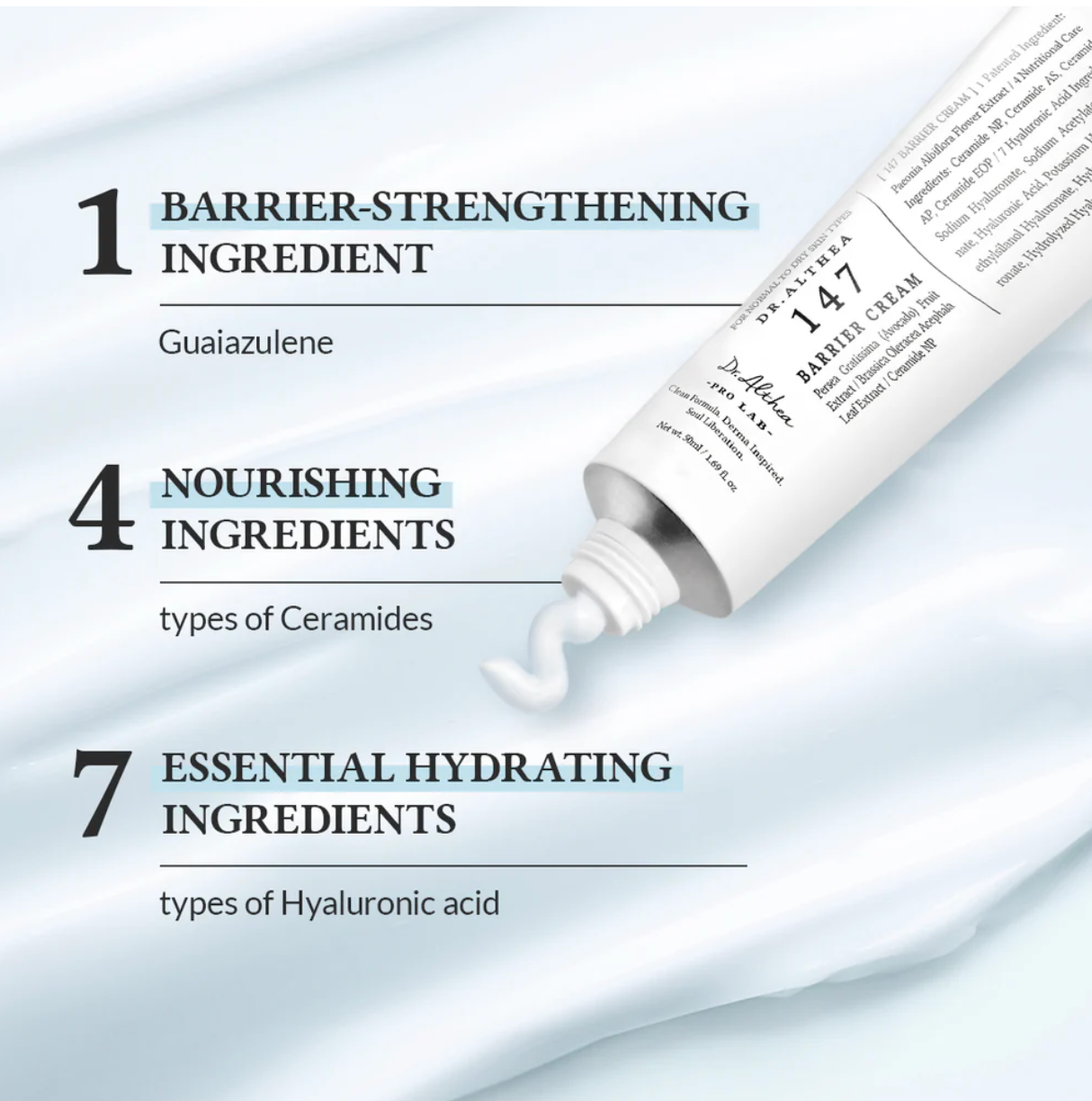 Dr. Althea - Azulene 147HA Intensive Soothing Cream – 50ml, Korean skincare