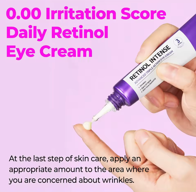 Some By Mi - Retinol Intense Advanced Triple Action Eye Cream - Anti-Wrinkle Eye Cream with Retinol – 30ml, Korean skincare