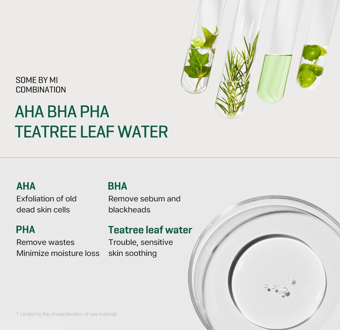 Some By Mi - AHA BHA PHA 30 Days Miracle Starter - Cosmetic Care Kit with AHA, BHA, PHA acids, Korean skincare