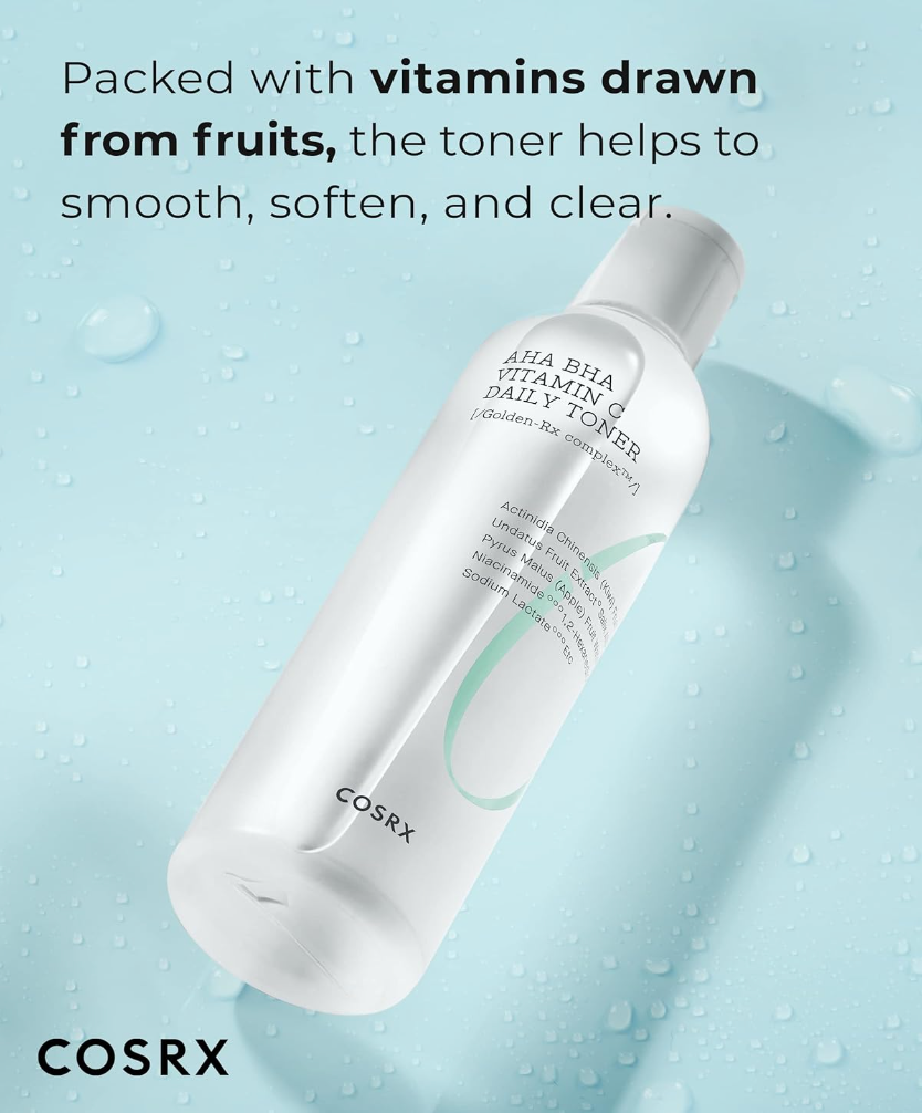 Cosrx - Refresh AHA/BHA Vitamin C Daily Toner - Toner with AHA/BHA Acids and Vitamin C - 150ml , Korean skincare