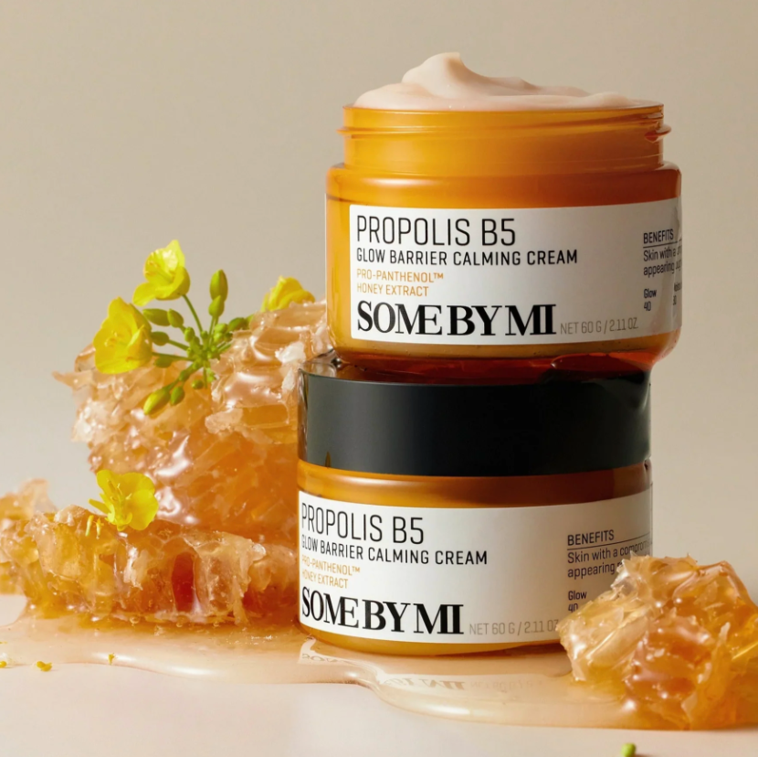 Some By Mi - Propolis B5 Glow Barrier Calming Cream - Regenerating Face Cream with Propolis – 60g, Korean skincare