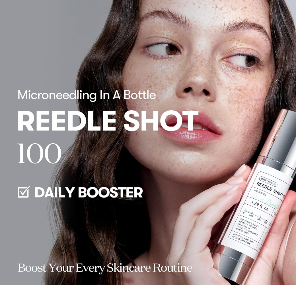 VT Cosmetics – Reedle Shot 100 – Micro-needle Face Booster – 50ml, Korean skincare