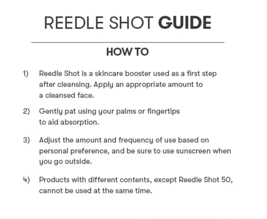 VT Cosmetics – Reedle Shot 1000 – Micro-needle Face Booster – 15ml, Korean skincare