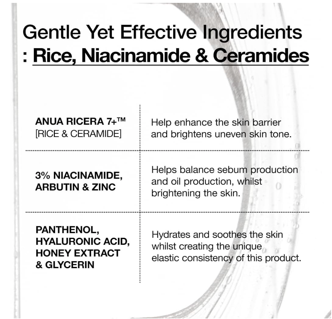 Anua – Rice 7 Ceramide Hydrating Barrier Serum – 50ml, Korean Skincare
