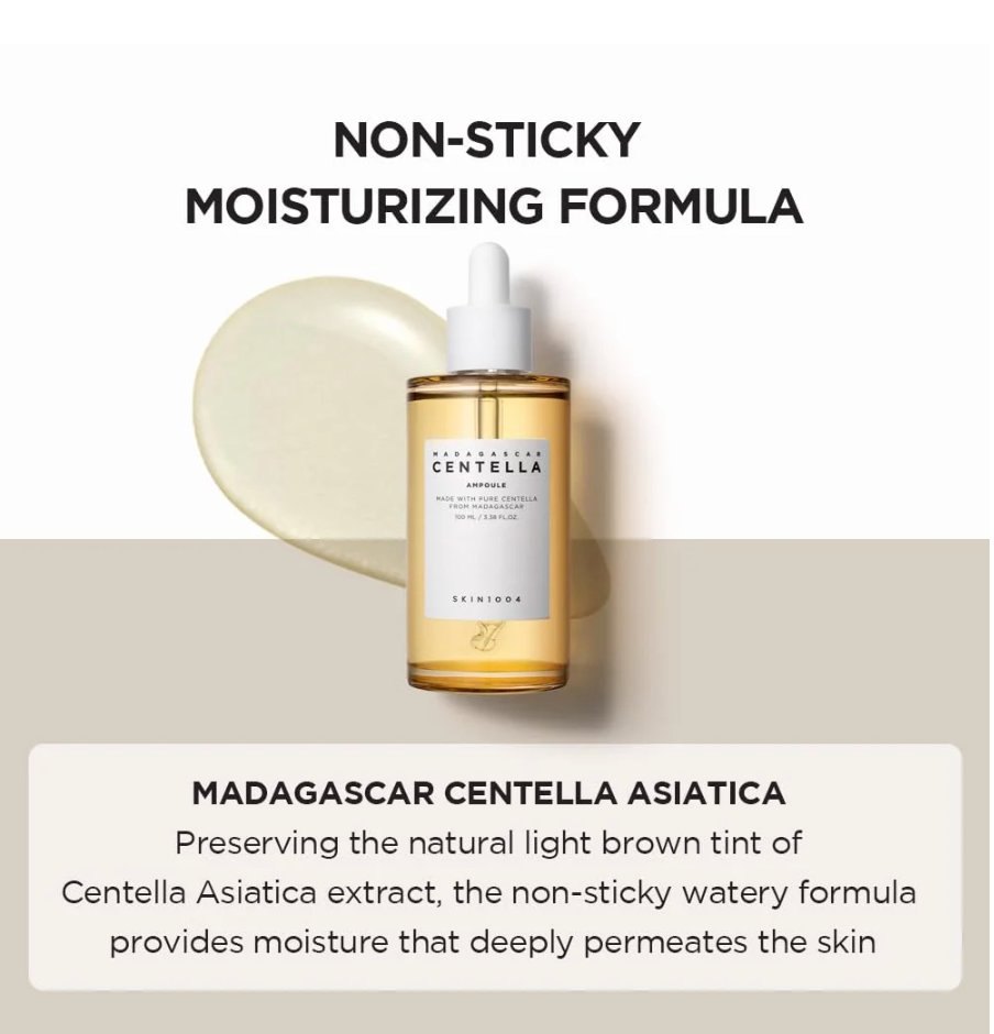 SKIN1004 - Madagascar Centella Ampoule - Facial Ampoule with Asian Centella - 100ml, Korean skincare
