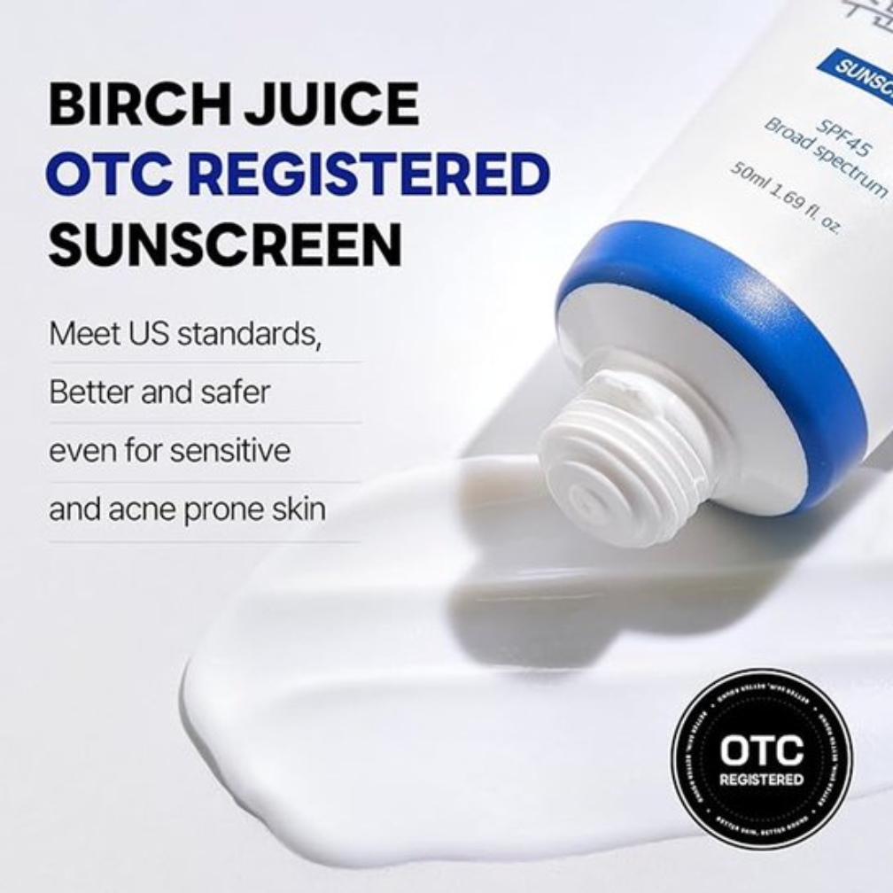 Round Lab - Birch Juice Moisturizing Sun Cream SPF50+ PA++++ - Moisturizing SPF Cream - 50 ml, Korean Skincare