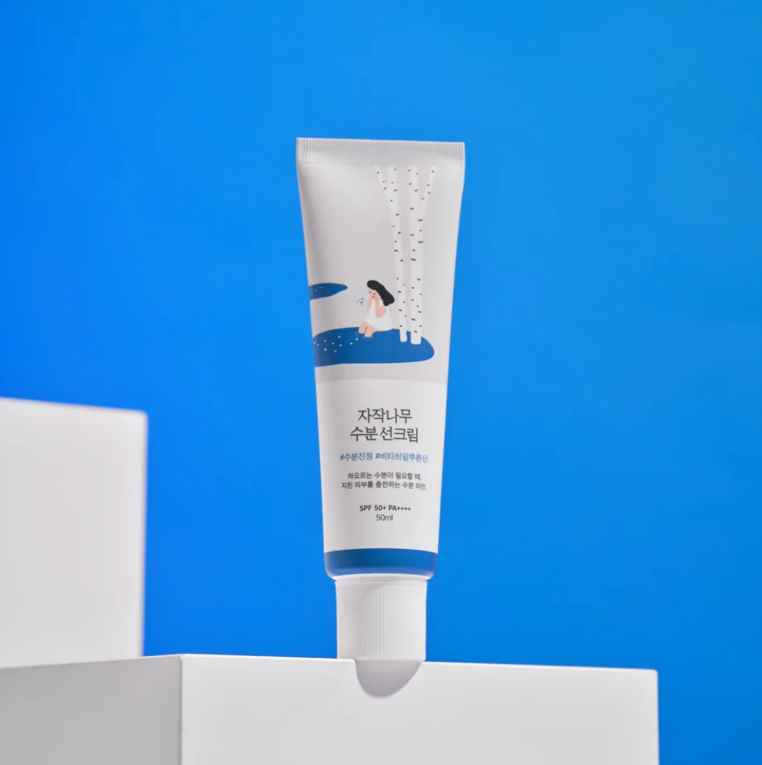 Round Lab - Birch Juice Moisturizing Sun Cream SPF50+ PA++++ - Moisturizing SPF Cream - 50 ml, Korean Skincare