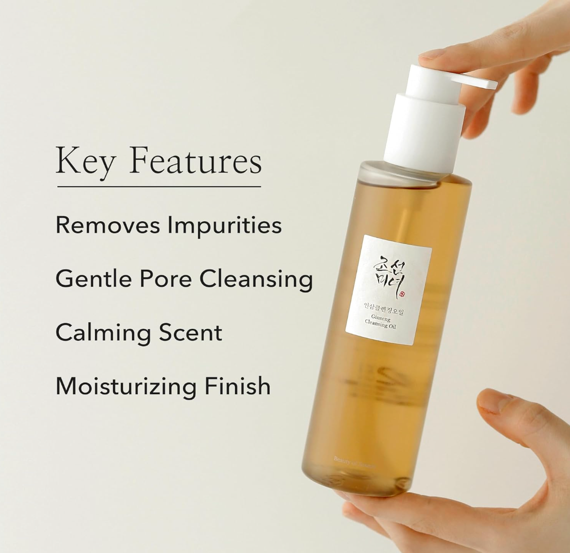 Beauty of Joseon – Ginseng Cleansing Oil - Cleansing Makeup Remover Oil with Ginseng - 210ml, Korean skincare