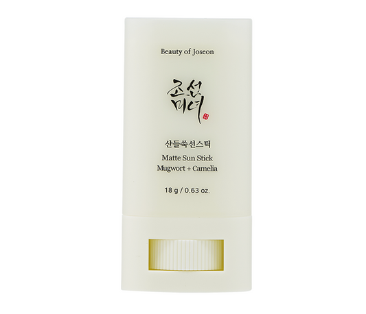 Beauty of Joseon - Matte Sun Stick Mugwort + Camellia SPF50+/PA++++ - Matte Sun Stick - 18g, Korean skincare
