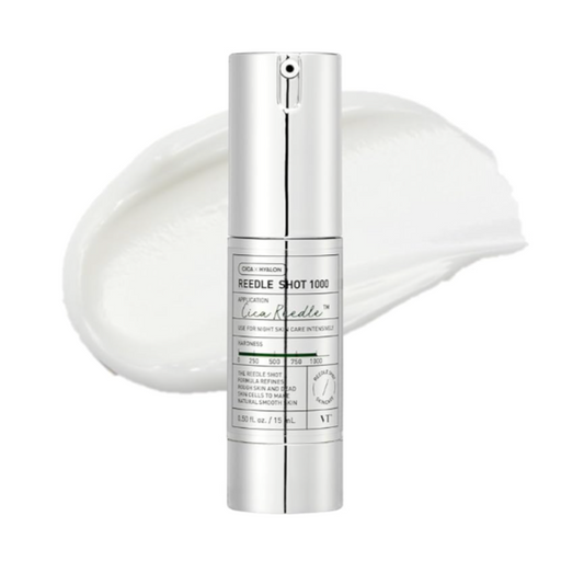 VT Cosmetics – Reedle Shot 1000 – Micro-needle Face Booster – 15ml, Korean skincare