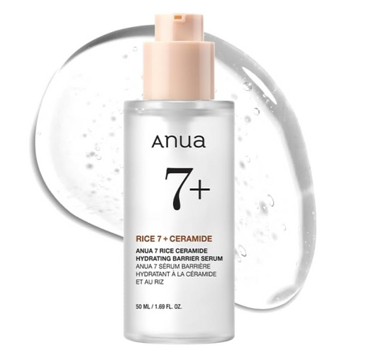 Anua – Rice 7 Ceramide Hydrating Barrier Serum – 50ml, Korean Skincare