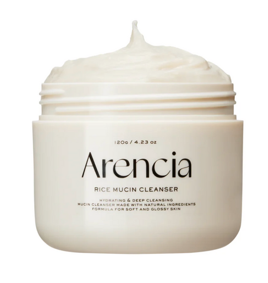 Arencia - Rice Mucin Cleanser - Brightening and Moisturizing Face Wash - 120g, Korean Skincare